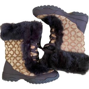 BRAND NEW - Coach Jennie Fur Lined Boots 6.5 (never worn)